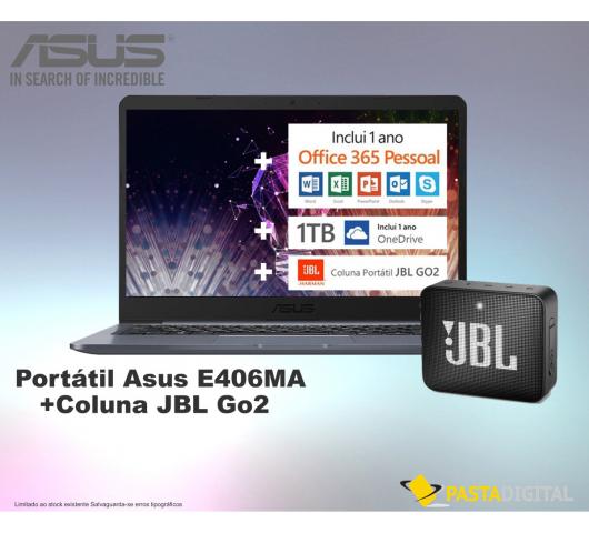 Portátil Asus E406MA +Coluna JBL Go2